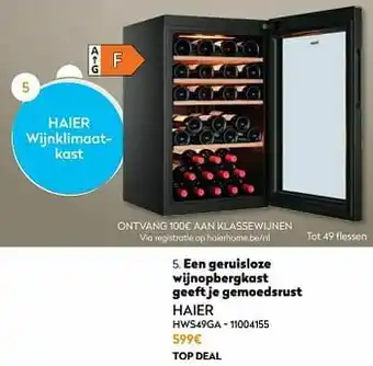 Krëfel Haier wijnklimaatkast hws49ga aanbieding