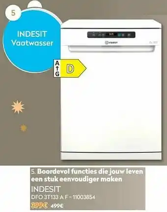Krëfel Indesit vaatwasser dfo 3t133 a f aanbieding