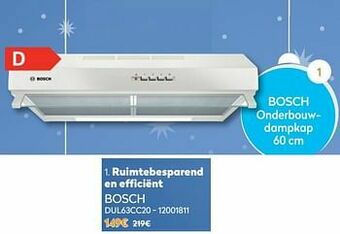 Krëfel Bosch onderbouwdampkap dul63cc20 aanbieding