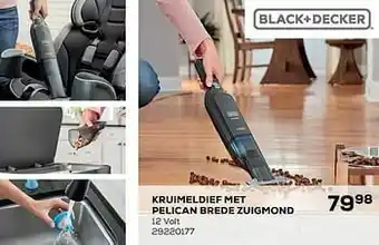 Supra Bazar Black + decker kruimeldief met pelican brede zuigmond aanbieding