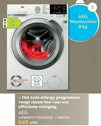 Krëfel Aeg wasmachine l6fb8499v prosense aanbieding