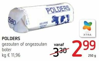 Spar Colruyt Polders gezouten of ongezouten boter aanbieding