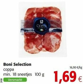Colruyt Boni selection coppa aanbieding