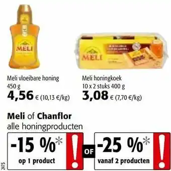Colruyt Meli vloeibare honing aanbieding