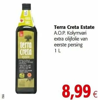 Colruyt Terra creta estate a.o.p. kolymvari extra olijfolie van eerste persing aanbieding