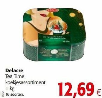 Colruyt Delacre tea time koekjesassortiment aanbieding