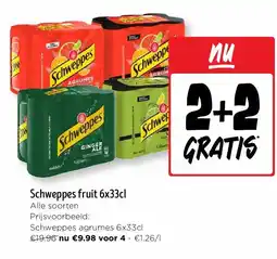 Jumbo Schweppes fruit 6x33cl aanbieding