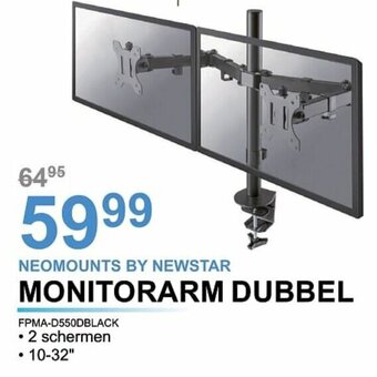 Neomounts by Newstar Monitorarm Dubbel