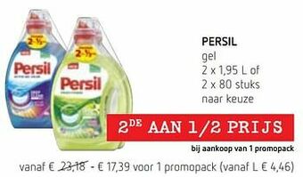 Spar Colruyt Persil gel aanbieding