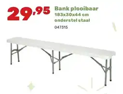 Happyland Bank plooibaar 183x30x44 cm onderstel staal aanbieding