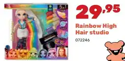 Happyland Rainbow High Hair studio aanbieding