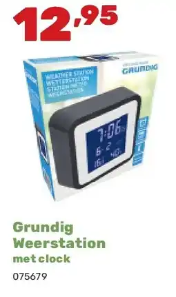 Happyland Grundig Weerstation met clock aanbieding