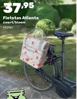 Happyland Fietstas Atlanta zwart/bloem aanbieding