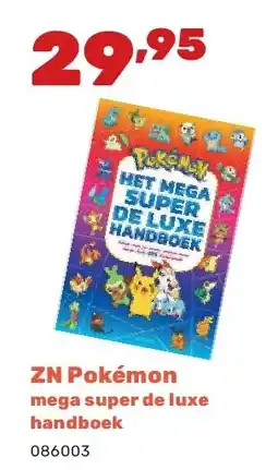 Happyland ZN Pokémon mega super de luxe handboek aanbieding