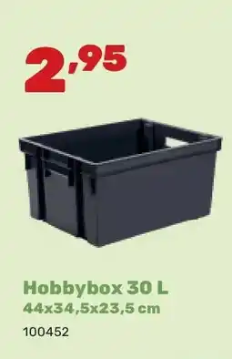Happyland Hobbybox 30 L 44x34,5x23,5 cm aanbieding
