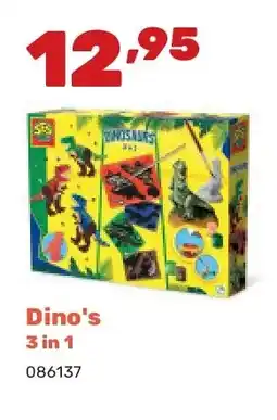 Happyland Dino's 3 in 1 aanbieding