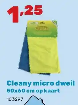 Happyland Cleany micro dweil 50x60 cm op kaart aanbieding