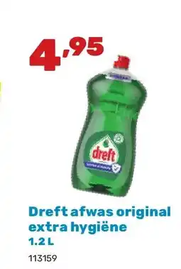 Happyland Dreft afwas original extra hygiëne 1.2 L aanbieding