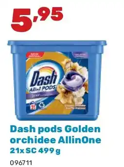 Happyland Dash pods Golden orchidee AllinOne 21x SC 499 g aanbieding