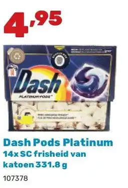 Happyland Dash Pods Platinum 14x SC frisheid van katoen 331.8 g aanbieding