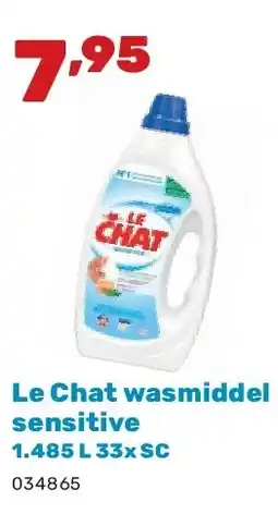 Happyland Le Chat wasmiddel sensitive 1.485 L 33x SC aanbieding