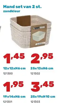 Happyland Mand set van 2 st. zandkleur aanbieding