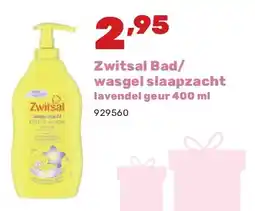 Happyland Zwitsal Bad/ wasgel slaapzacht lavendel geur 400 ml aanbieding