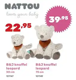 Happyland B&J knuff el leopard 30 cm aanbieding