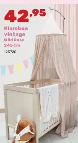Happyland Klamboe vintage Wild Rose 245 cm aanbieding