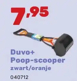 Happyland Duvo+ Poop-scooper zwart/oranje aanbieding