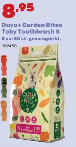 Happyland Duvo+ Garden Bites Toby Toothbrush S 5 cm 50 st. gemengde kl aanbieding