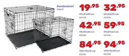 Happyland Hondenkooi zwart aanbieding
