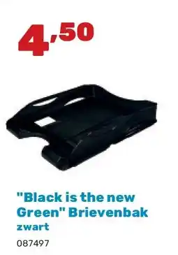 Happyland Black is the new Green Brievenbak zwart aanbieding