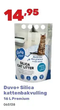 Happyland Duvo+ Silica kattenbakvulling 16 L Premium aanbieding