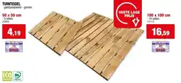 Hubo Cartri Terrastegel 50x50 cm 0,25m² hout aanbieding