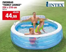 Hubo Intex Family Lounge zwembad 224x216 cm aanbieding