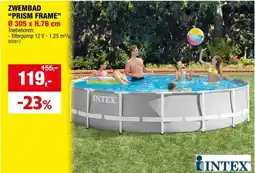 Hubo Intex Prism Frame zwembad 305x76 cm + pomp aanbieding