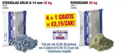 Hubo Hubo steenslag 6-14 mm 25kg grijs aanbieding