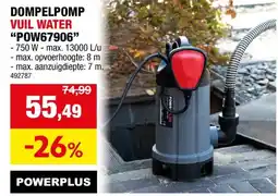 Hubo Powerplus POWEW67906 dompelpomp 750W vuil water aanbieding