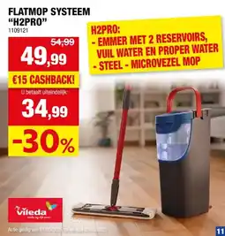 Hubo Vileda H2Pro flatmop systeem aanbieding