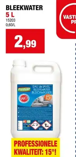 Hubo Forever bleekwater 15° 5l aanbieding