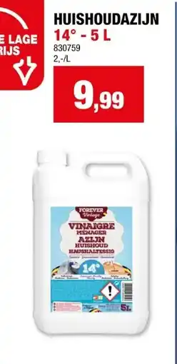 Hubo Forever huishoudazijn 14° 5l aanbieding