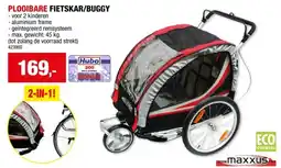 Hubo Maxxus vouwbare fietskar voor 2 kinderen aanbieding