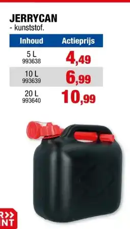 Hubo Carpoint jerrycan 10l kunststof met schenktuit aanbieding