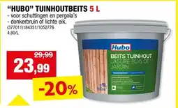 Hubo Hubo beits tuinhout 5l lichte eik aanbieding