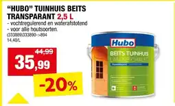 Hubo Hubo beits tuinhuis transparant 2,5l lichtgrijs aanbieding