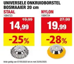 Hubo Powerplus POWACG3512 schijfborstel bosmaaier 20cm staal aanbieding