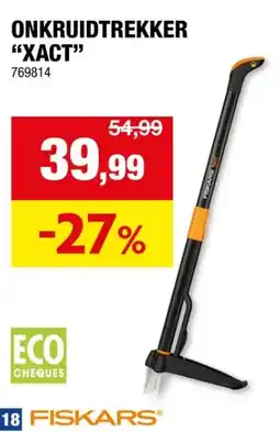 Hubo Fiskars Xact Onkruidtrekker aanbieding