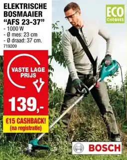 Hubo Bosch AFS 23-37 elektrische bosmaaier/trimmer 1000W aanbieding