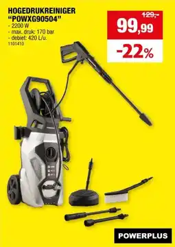 Hubo Powerplus POWXG90504 hogedrukreiniger 2200W aanbieding